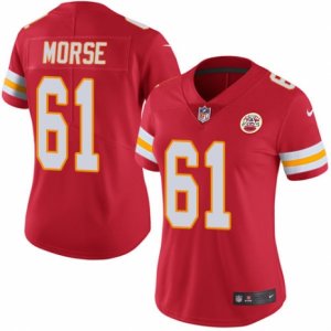 Women\'s Nike Kansas City Chiefs #61 Mitch Morse Limited Red Rush NFL Jersey