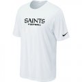 Nike New Orleans Saints Sideline Legend Authentic Font T-Shirt White