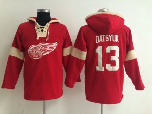 NHL detroit red wings #13 datsyuk red jerseys[pullover hooded sweatshirt]