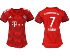 2018-19 Bayern Munich 7 RIBERY Home Women Soccer Jersey