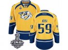 Mens Reebok Nashville Predators #59 Roman Josi Premier Gold Home 2017 Stanley Cup Final NHL Jersey