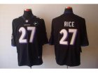 Nike Baltimore Ravens #27 ray rice black jerseys[Limited Art Patch]