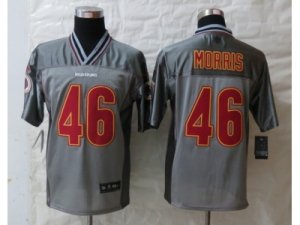 Nike Washington Red Skins #46 Morris Grey Jerseys(Vapor Elite)