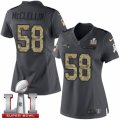 Womens Nike New England Patriots #58 Shea McClellin Limited Black 2016 Salute to Service Super Bowl LI 51 NFL Jersey
