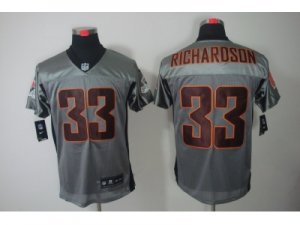 Nike NFL Cleveland Browns #33 Trent Richardson Grey Jerseys(Shadow Elite)