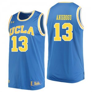 UCLA Bruins #13 Ike Anigbogu Blue College Basketball Jersey