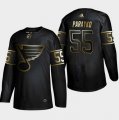 Blues #55 Colton Parayko Black Gold Adidas Jersey