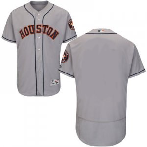 Men Houston Astros Majestic Gray Flexbase Authentic Collection Team Jersey