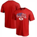 San Francisco 49ers NFL Pro Line by Fanatics Branded Banner Wave T-Shirt Red
