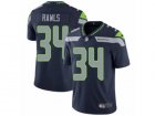 Mens Nike Seattle Seahawks #34 Thomas Rawls Vapor Untouchable Limited Steel Blue Team Color NFL Jersey