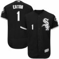 Men's Majestic Chicago White Sox #1 Adam Eaton Black Flexbase Authentic Collection MLB Jersey