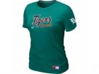 Women Detroit Tigers Nike L.Green Short Sleeve Practice T-Shirt