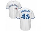 Youth Majestic Toronto Blue Jays #46 Brett Anderson Authentic White Home MLB Jersey