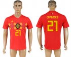 Belgium 21 CARRASCO Home 2018 FIFA World Cup Thailand Soccer Jersey