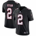 Mens Nike Atlanta Falcons #2 Matt Ryan Vapor Untouchable Limited Black Alternate NFL Jersey