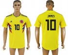 Colombia 10 JAMES Home 2018 FIFA World Cup Thailand Soccer Jersey