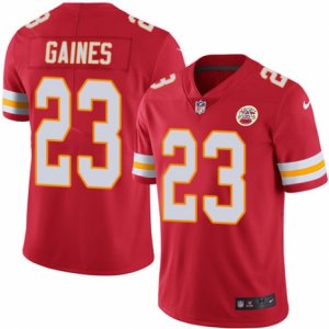 Mens Nike Kansas City Chiefs #23 Phillip Gaines Limited Red Rush NFL Jersey