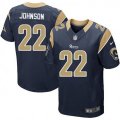 Nike Los Angeles Rams #22 Trumaine Johnson Navy Blue Alternate Mens Stitched NFL Elite Jersey