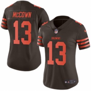 Women\'s Nike Cleveland Browns #13 Josh McCown Limited Brown Rush NFL Jersey