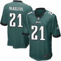 Mens Nike Philadelphia Eagles #21 Leodis McKelvin Game Midnight Green Team Color NFL Jersey