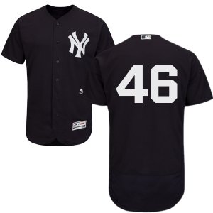 2016 Men\'s New York Yankees #46 Andy Pettitte Navy Majestic Blue Flexbase Authentic Collection MLB Jersey