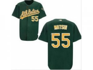 MLB Oakland Athletics #55 Hideki Matsui green[Cool Base]