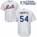 Men's Majestic New York Mets #54 Stolmy Pimentel Authentic White Home Cool Base MLB Jersey