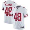 Nike 49ers #48 Fred Warner White Vapor Untouchable Limited Jersey