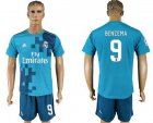 2017-18 Real Madrid 9 BENZEMA Third Away Soccer Jersey
