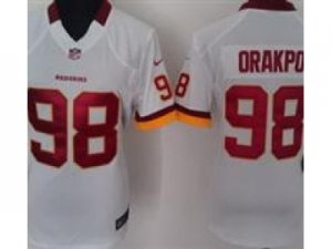 Nike Women NFL Washington Redskins #98 Brian Orakpo White Jerseys