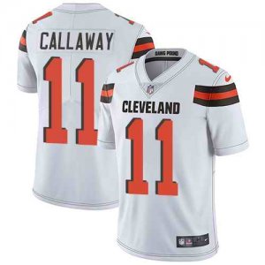 Nike Browns #11 Antonio Callaway White Vapor Untouchable Limited Jersey