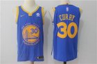 Warriors #30 Stephen Curry Blue Nike Authentic Jersey