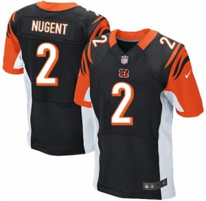 Men\'s Nike Cincinnati Bengals #2 Mike Nugent Elite Black Team Color NFL Jersey - å‰¯æœ¬