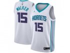 Men Nike Charlotte Hornets #15 Kemba Walker White NBA Jordan Swingman Association Edition Jersey