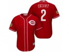 Mens Cincinnati Reds #2 Zack Cozart 2017 Spring Training Cool Base Stitched MLB Jersey