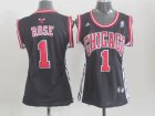 women nba chicago bulls #1 rose black