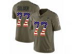 Men Nike New England Patriots #77 Nate Solder Limited Olive USA Flag 2017 Salute to Service NFL Jersey