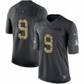 Mens Nike Baltimore Ravens #9 Justin Tucker Limited Black 2016 Salute to Service NFL Jersey