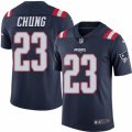 Youth Nike New England Patriots #23 Patrick Chung Limited Navy Blue Rush NFL Jersey