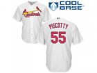 Youth St.Louis Cardinals #55 Stephen Piscotty White Cool Base Stitched MLB Jersey