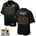 Nike Denver Broncos #29 Bradley Roby Black Super Bowl 50 Men Stitched NFL Elite Pro Line Gold Collection Jersey