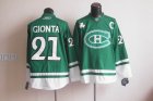 nhl montreal canadiens #21 gionta green