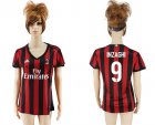 2017-18 AC Milan 9 INZAGHI Home Women Soccer Jersey