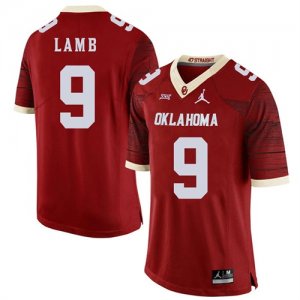 Oklahoma Sooners #9 CeeDee Lamb Red 47 Game Winning Streak College Football Jersey