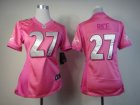 Nike Women Baltimore Ravens #27 ray rice Pink Jerseys[love s]