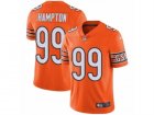 Mens Nike Chicago Bears #99 Dan Hampton Vapor Untouchable Limited Orange Rush NFL Jersey