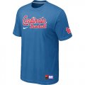 St. Louis Cardinals light Blue Nike Short Sleeve Practice T-Shirt