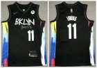 Nets #11 Kyrie Irving Black 2021 City Edition Nike Swingman Jersey