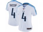 Women Nike Tennessee Titans #4 Ryan Succop Vapor Untouchable Limited White NFL Jersey