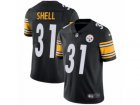 Mens Nike Pittsburgh Steelers #31 Donnie Shell Vapor Untouchable Limited Black Team Color NFL Jersey